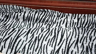 Homemade Masturbation in Front of the Mirror Without Taking off Her Panties