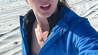 Walking on the Beach Calls for a Quick Orgasm!