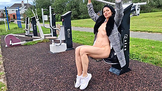 Outdoors Naked and Pissing