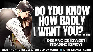 Boyfriend Eats You Out For Dinner - MALE MOANING AUDIO ROLEPLAY