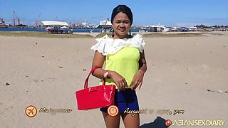 Clotilde's Bouncing Black Boobs - Asian Sex Diary