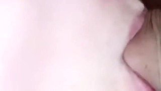 Real Amateur Homemade Bedside Blowjob: Cum on Face & Swallow