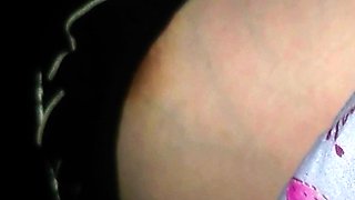 Nipples of a sleeping Japanese girl