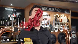 Brazzers - drinks are no longer on the club menu after zoe grey's squirting, only a labia fuck with the bartender's pecker
