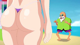 Android's wild quest for the goods in a bikini - Dragon Ball part one with Loveskysan69real