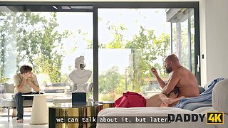 Daddy4k. tiny fuckslut una fairy loves to experiment with two dongs in one room
