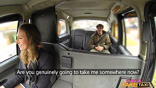 Tattooed British babe Ava Austen gets fucked by a British farmer in her London cab