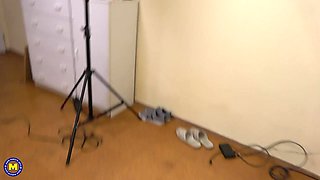 Beautiful Milf Veronique Has A Young Salesman Over And It Soon Takes A Naughty Turn - MatureNl