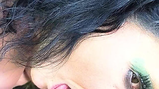Her Mouth Is Sore From Gagging Cock Whore Gives Best Handjob Ever Fuck It He's Cumming