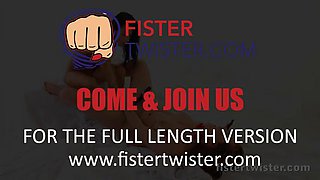 Fistertwister - Monster sized dildo prepares for fist fuck