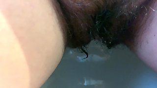 Another Piss in Light Pantyhose with Toilet Paper to Dry Pussy