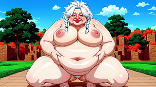 Extreme Ugly BBW Cartoon Style Porn in Minecraft World