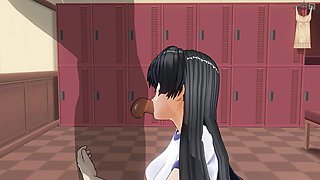 Student in Tracksuit Sucks Cock in Locker Room
