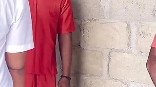 School Student Gangbang in Umcompleted Building