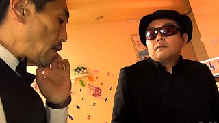 Asian schoolgirl enjoy group sex