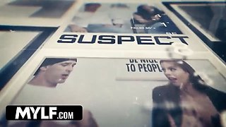 Thick MILF thief caught in act & punished by officer