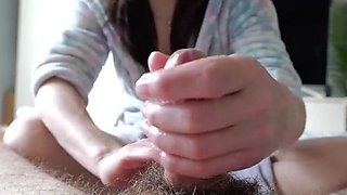 Stepdaughter Gives Stepdad a Hot Handjob & Makes Him Cum Twice - POV ASMR - Part 2