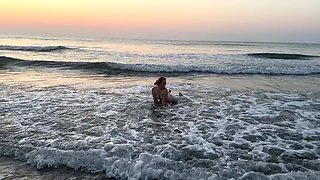 Naked Masturbation on the Sea!