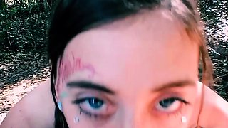 Amateur teen Blowjob with hardcore drilling