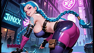 Busty Jinx Fucks Goku - Ai Parody