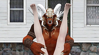 Red Monster hardcore Fucking with Big Dick