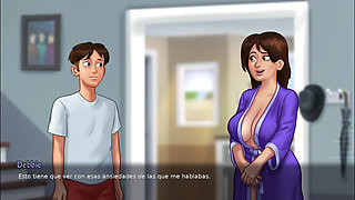 Helping stepmom to earn points with her - Summertime Saga