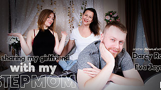 Chris Has A Hot Threesome With His Milf Stepmom Eva Jayne And His Girlfriend Darcy Rosa