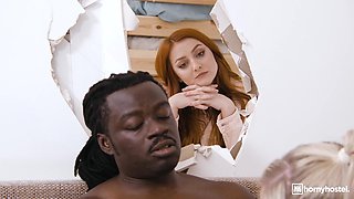Lustful MILF pornstar interracial filthy video