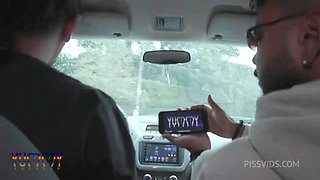 Pornstar Eva Perez gets caught by 4 guys for a hardcore anal