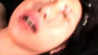 Amateur girlfriend anal and blowjob with facial