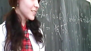The horny teacher fuck me