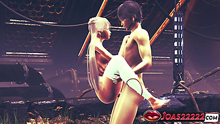 3D Hentai Rule34 Featuring Hot Blue-haired Princess - Intense Standing Hardcore Fuck, Anal Doggystyle, and Lifting Missionary