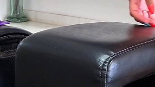 Cute Amateur MILF Having Fun with Her Sybian Sex Machine