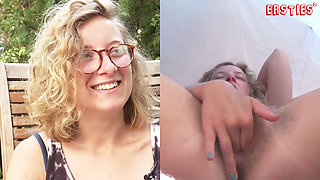 Ersties - French Lust Outdoors - Manu Plays With Her Vulva