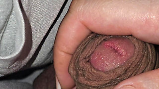 Step mom pulled out little step son dick without erection