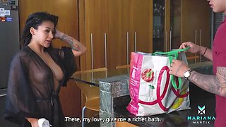 Mariana Martix Cheating Wife Creampie - Big Tits Latina Fucked Hard by Danner Mendez