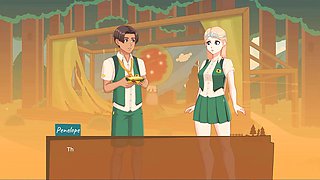 Hentai scene with loveskysan69real getting hot in the woods