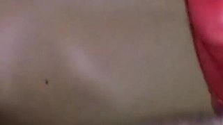 Encasement red nylon blowjob