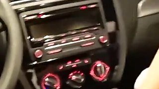 Cheating Blowjob in Car While Hubby Play Games