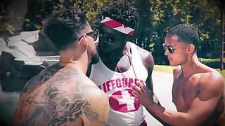 HETEROFLEXIBLE - Horny Buddies Derek Kage  Enzo Mullers Jerk Off Leads To Raw Anal Pounding