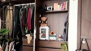 Vietnamese girl changing clothes