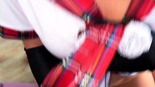 Redhead fuckslut skips school, bangs stepbrother to keep