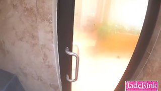 Big Ass Blonde - Sauna Adventure: Innocent Shy Girl Gives Blowjob And Fucks Stranger