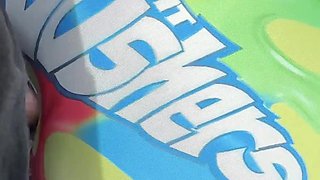 Thick Black Girl Gets Fucked Through Her Tight Gusher Shorts on Her Way to the Car Wash
