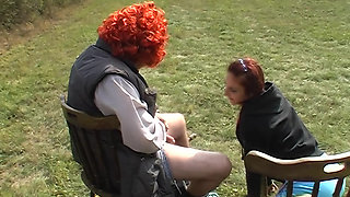 Olds Fuck Dolls - 18yo Girl Kitty Salieri Fucked Hard by Old Lecher Tim Wetman in a Park in the City