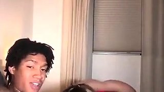 Cute latino brunette takes big cock