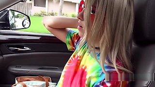 Cheating Blonde Gf Bangs Stranger In Car