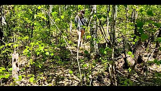 A Forest Walk with a Bare Ass