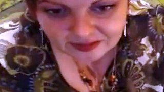 Spanking Her Big Mature Butt on Cam