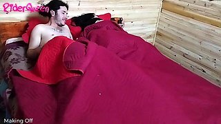 Surprised in Bed - Cuckold Husband Films His Wife with a Young Fucker